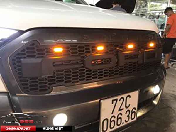 FORD Ranger nâng cấp led bar nóc-mặt calang chữ FORD